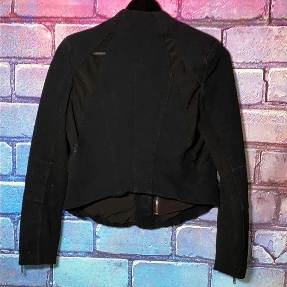 BLANK NYC Women's Jacket Size Medium Black Double Zip Breathable Mesh - Picture 6 of 8